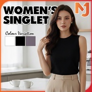 McJoden - MORA Korean Women Sleeveless Singlet Inner Crop Top Shirt Turtleneck Camisole female Tight
