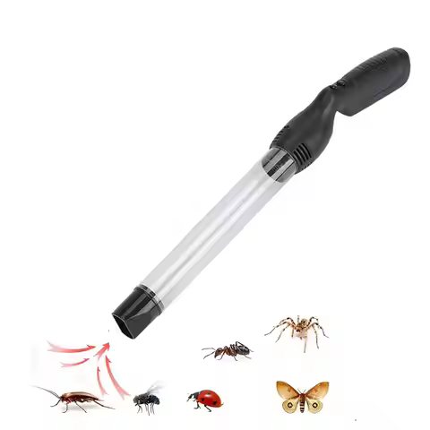 Portable Insects Catcher Suction Trap Tube Handheld Fly Catcher Insects Vacuum Vacuum Fly Cleaner Bu