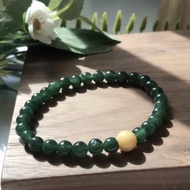 冰種老坑綠翡翠手珠 | 天然緬甸玉A貨翡翠 | 送禮