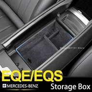 For Mercedes Benz AMG EQS EQE 350 450+ 2022 2023 2024 Car Organizer Box Armrest Storage Center Conso
