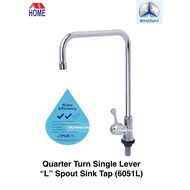 [Free White Tape] Quarter Turn Single Lever "L" Spout Sink Tap Kitchen Sink Tap/ Kitchen Faucet / Water Tap