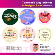 Teacher Day Sticker Mirrorkote sticker (DESIGN SET 2)