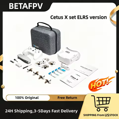 BETAFPV Cetus X FPV Drone 4k Professional Cetus X Set ELRS Version+550MAH 1S BT2.0 Battery 4PCS * 1+