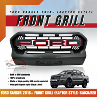 CPO FORD RANGER 2018+ front GRILL (RAPTOR STYLE) BLACK/RED (11713)