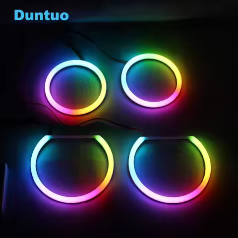 RGBW Angel Eyes Revolving Dynamic Cotton Sequential Flowing Bluetooth App For BMW E90 E91 E60/61 E81