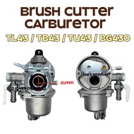 【HIGH QUALITY / HEAVY DUTY】BRUSH CUTTER CARBURETOR TL43/TB43/BG430 - CARBURETOR MESIN RUMPUT TL43/TB