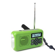 Digital Emergency Crank Radio,FM/AM Radio,WB Weather Forecast,Flashlight,one Charger,LED Flood Light,Ala Clock Radio