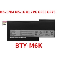 MSI BTY-M6K MS-17B4 MS-16 R1 7RG GF63 GF75 Laptop Battery