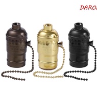 DARON Accessories Antique Retro Base Lamp Holder Aluminum Shell Edison E26/E27 No Switch Lighting