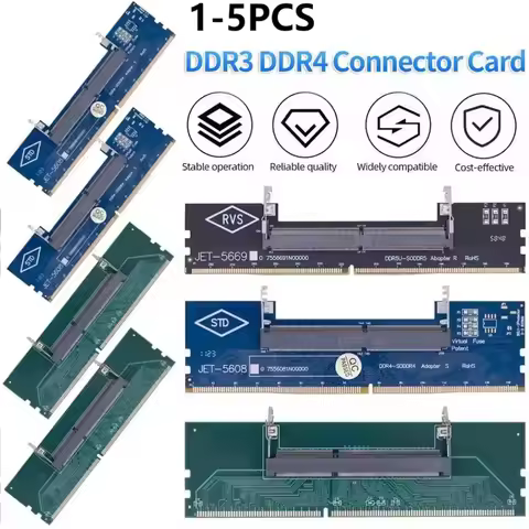 Laptop To Desktop SO-DIMM To PC DIMM Card DDR3 DDR4 DDR5 Memory RAM Memory Adapter Gaming Laptop RAM
