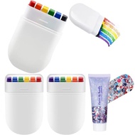 Pride Accessories, Lgbt Pride Flag Color Face Paint Stick, Rainbow Pride Face Paint for Face and Bod