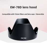NiYi Focus | Naiying Canon EW-78D Lens Hood Compatible 18-200mm 28-200mm Reversible Filter Lens Cap 
