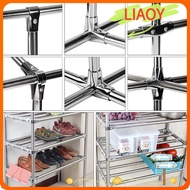LIAOY 1Pc Pipe Joint, Clothes Display Rack Furniture Hardware Tube Connector, Durable Fixed Clamp 25mm 32mm Stainless Steel Rod Support Pipe