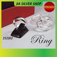 Ready Stock | 925 纯银 光身男/女款戒指 | Original 925 Silver Plain Ring For Men/Women(252102) | Cincin Lelaki/Perempuan Perak 925