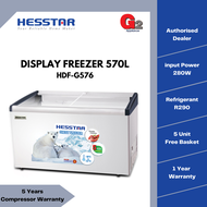 Hesstar 570L Display Freezer HDF-G576-Hesstar Warranty Malaysia