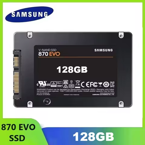 SAMSUNG 870 EVO SSD 128GB SATA3 2.5 inch Internal Solid State Disk HDD Hard Drive Laptop Desktop Eve
