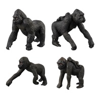 Supply Children's Simulation Wild Animal Model Solid Decoration Gorilla Chimp Toy Suit SAYUE