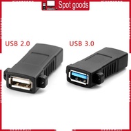 XI USB Female to Female Adapter 2 0 3 0 Female To Female Socket Panel Mount Adapter