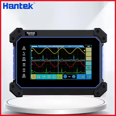 Hantek TO1112D TO1112 TO1112C Touch Screen Digital Oscilloscope 2-Channel 110MHz USB Oscilloscope Si