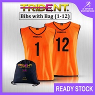 Trident Bibs with Bag – Orange (1-12) Trident Bib Football Bib