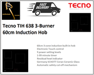 Tecno TIH 638 3-Burner 60cm Induction Hob / FREE EXPRESS DELIVERY