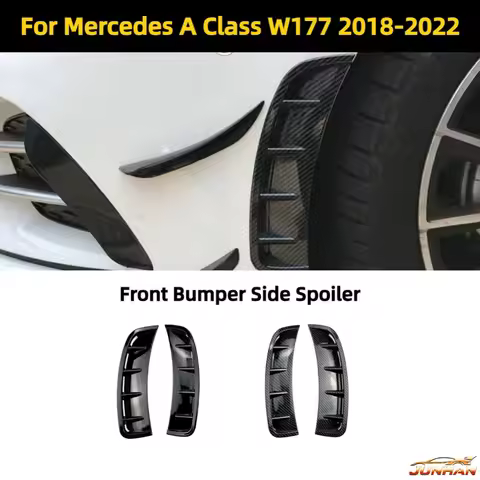 For Mercedes A Class W177 A180L A200L 2018-2022 Front Bumper Side Spoiler Splitter Scratch Protector