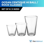 Ocean Centique Hi Ball / Rock Glasses Set of 6 - Dbl Rock Glass/Rock Glass/
