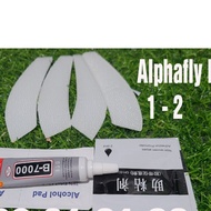 Alphafly NEXT 1 2 running shoe sole stickers, Bissell brand, Helps increase shoe sole durability to 