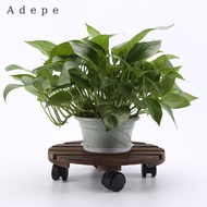 [Adepe] Potted Plant Stand Caddy Dolly Flower Pot Trolley Tray with Lockable Wheels