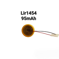 แบตเตอรี่ LIR1454 มีสายเชื่อม rechargeable button battery 3.6V lithium electronics CP1454 95mAh 3.6v Lir 1454 ขนาด14*5.4mm แบตหูฟัง แบต