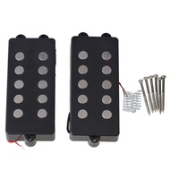 WK-2 Pcs Black 5 String Open Type Bass Guitar Pickup Humbucker For Music Man Bass Coil Tap with 4 corewire