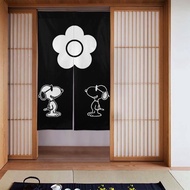 Outfly Noren Snoopy (4) Stylish Room Divider, Long Curtain, Blackout Noren, Entryway, Living Room, K