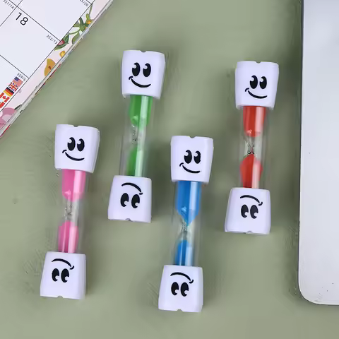 Big Eye Kids Timer 2Minute 3Minute Sandglass Tooth Brushing Visual Timer for Bathroom Educational Us