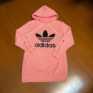 (Size 美版L) Adidas 大Logo 長版絨毛帽t (1101)