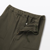 มูจิ กางเกงทรงเบเกอร์ขายาว ผู้ชาย - MUJI 2-Way Herringbone Baker Pants รุ่น AE107A5A