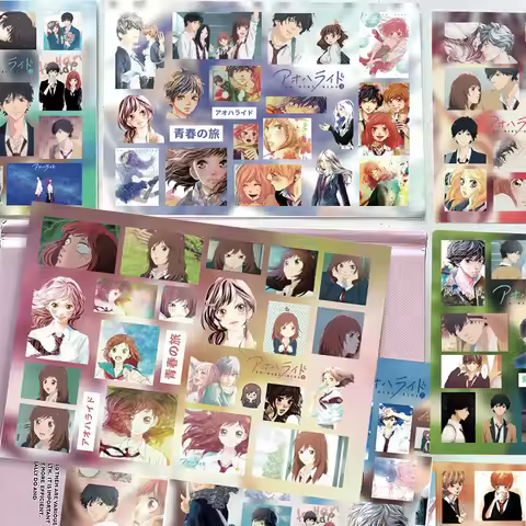 8Sheets Ao Haru Ride Anime Stickers Cute Yoshioka Cartoon Sticker Waterproof Laptop Phone Luggage No