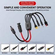 MC4 to DC 5521 7909 XT60 Anderson 4 in 1 Solar Charging Cable for Portable Power Station Solar Panel