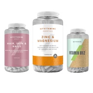 Zinc Magnesium 90 Capsules or Hair Skin Nails or Vegan Vitamin B12 Myvitamins Supplements