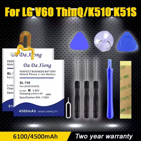 2025 New BL-T49 BL-T47 BL-T46 BL-T48 Battery For LG V60 ThinQ LMV600VM STYLO 6 LM-Q730MM K510 K51S L