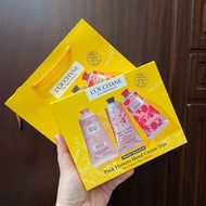 L’occitane歐舒丹粉花護手霜三件套
