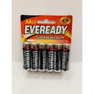 100% ORI*MALAYSIA LOCAL*EVEREADY SUPER HEAVY DUTY BATTERY AA(12'S)/ AAA(4'S)/ D(2'S)/ C(2'S)/ 9V BAT