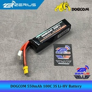 DOGCOM LIPO BATTERY 3S 550MAH 100C LI-HV XT30