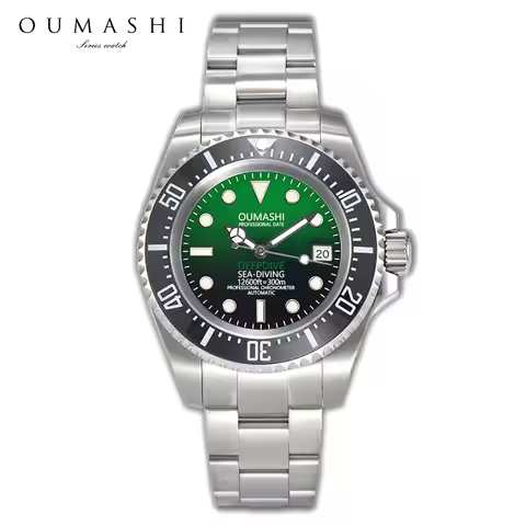 44mm Men's Diving watch Sapphire glass waterproof stainless steel watch Automatic mechanical watch f