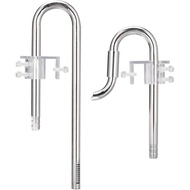 Tirczil Aquarium Stainless Steel Lily Pipe Flow Inlet and Outlet Rotating Adjustable Rod Aquarium Fi
