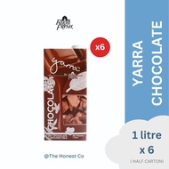 YARRA BY FARM FRESH UHT CHOCOLATE MILK 1L HALF CARTON X 6 PACKS