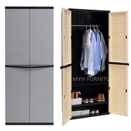 2 Door Plastic Storage Cabinet Utility and Multipurpose Cabinet Plastic Wardrobe