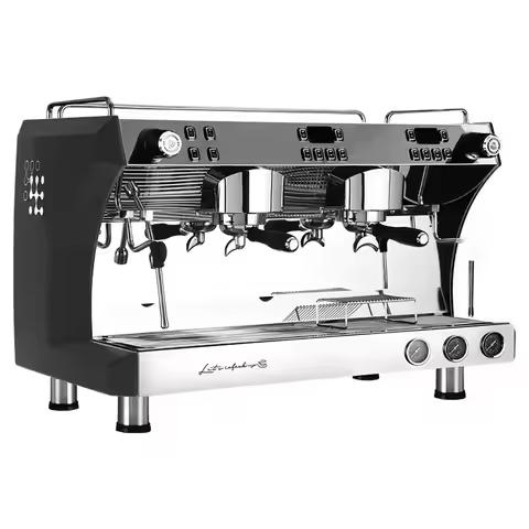 CAFOVO Gemilai CRM3120C 2 Group Semi Automatic Commercial Espresso Coffee Machine 3 Boilers Rotary P