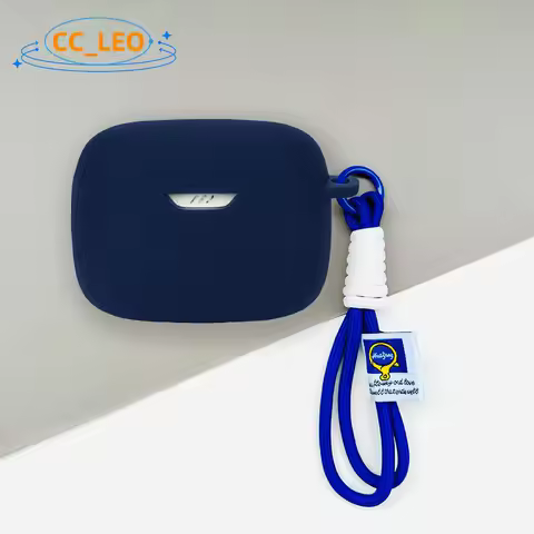 For JBL TUNE245NC TWS Case Cute Lanyard Pendant Silicon Soft Case JBL TUNE 245NC TWS Shockproof Shel