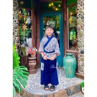 Samurai Style Boy's Yukata Set (Available In Sizes m l xl 5-12 Years Old