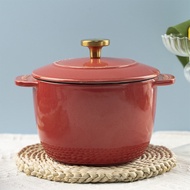 Cast iron stew pot household multi-function stew pot uncoated mini rice cooker porridge soup pot non-stick pot